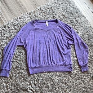 Purple American apparel light weight sweatshirt